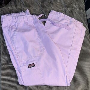 Lavender Cargo Scrub Pants